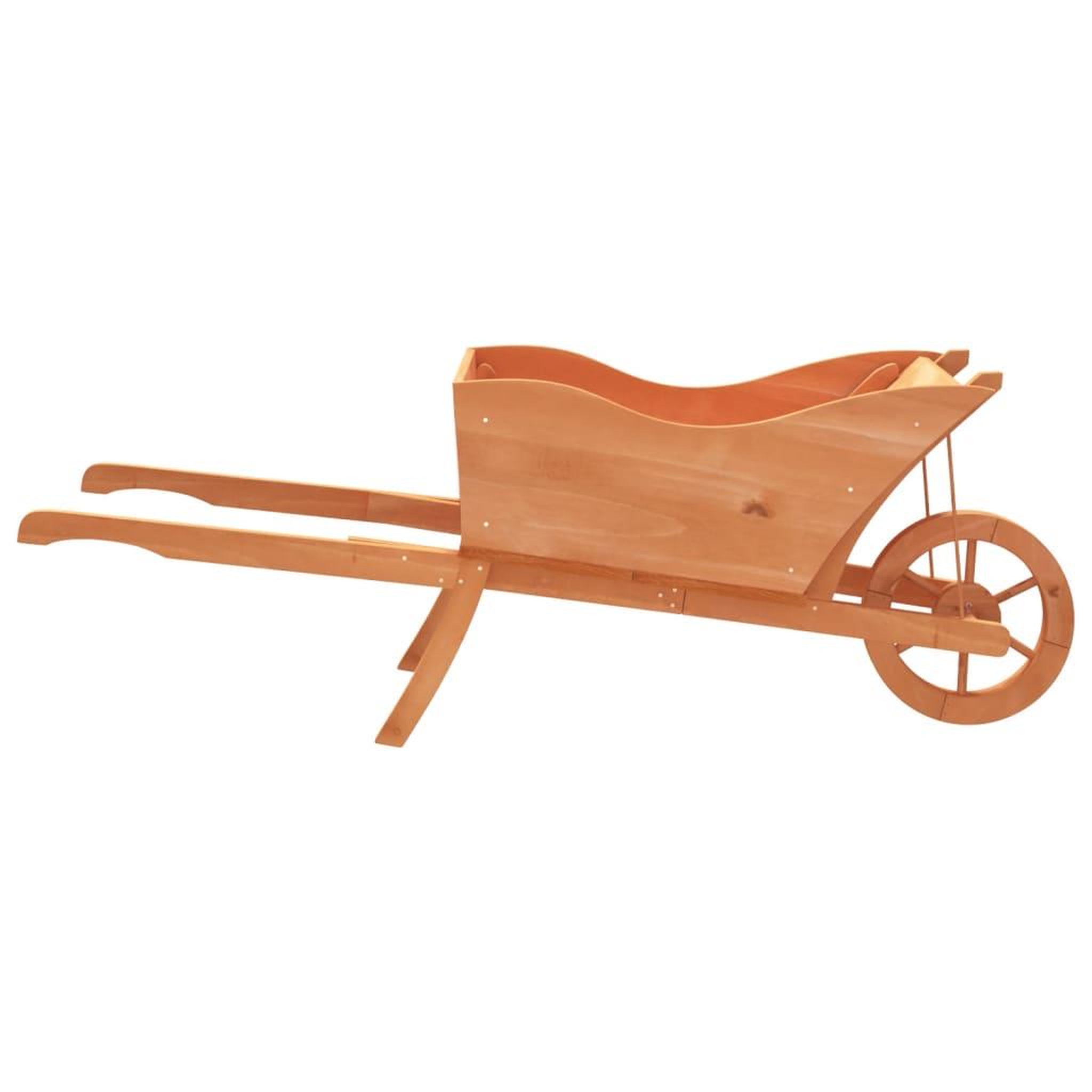 Voir la diapositive 4 : VIDAXL Jardiniere brouette 128x45,5x43 cm bois de sapin massif
