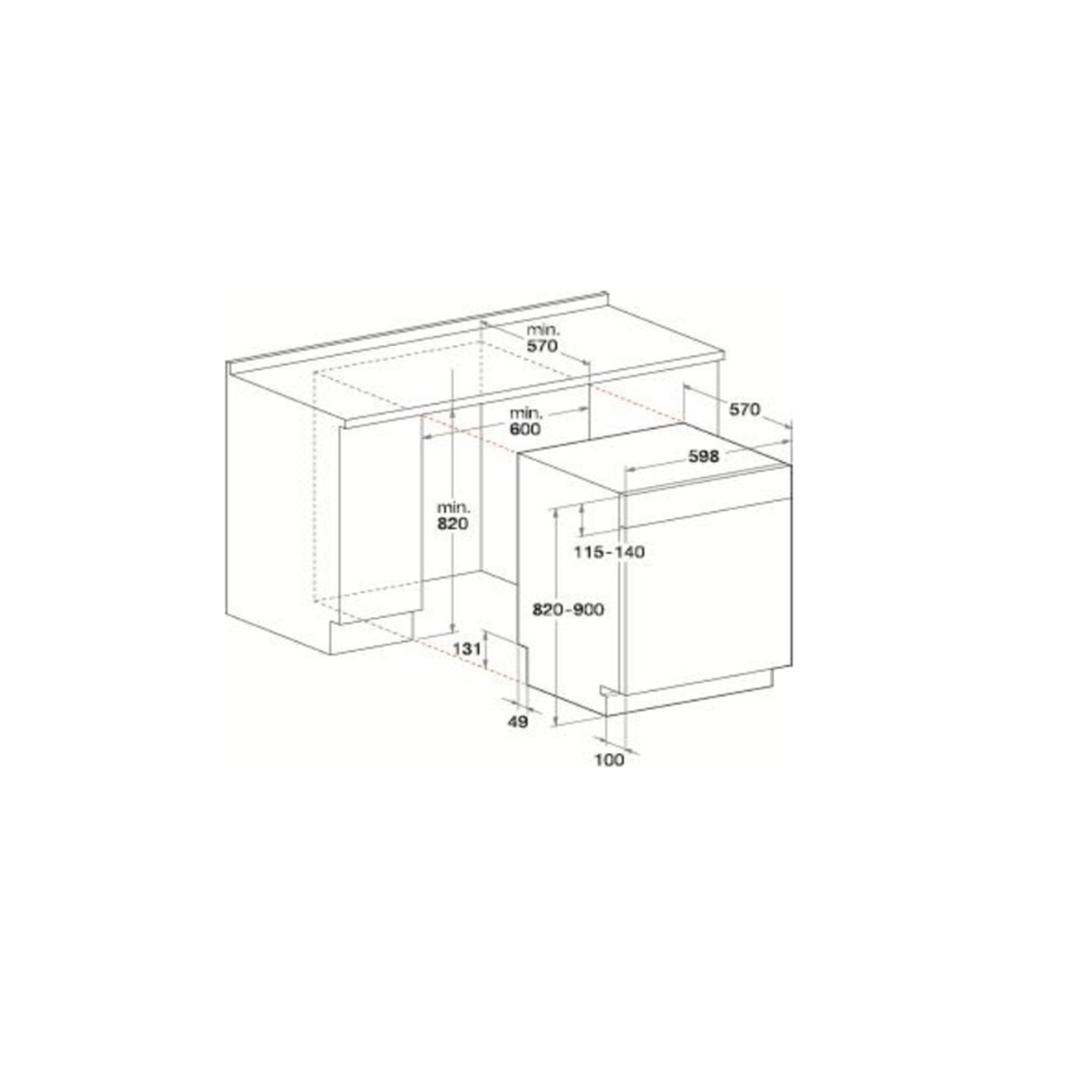 Voir la diapositive 5 : Whirlpool Lave-vaisselle 60cm 14 couverts 46db intégrable avec bandeau - wbc3c26x
