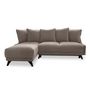 Voir la diapositive 6 : BEST MOBILIER Royal - canapé d'angle gauche - 4 places - convertible avec coffre - en velours