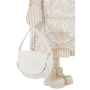 Voir la diapositive 3 : Paris Prix Statuette Fille en Tissu  Sac  46cm Blanc Cassé