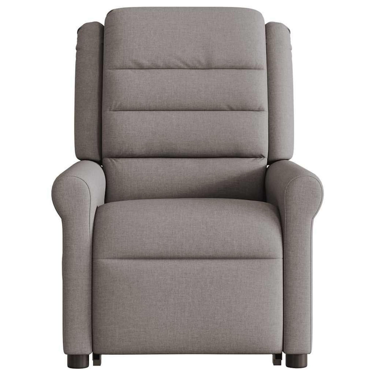 VIDAXL Fauteuil inclinable de massage electrique Taupe Tissu