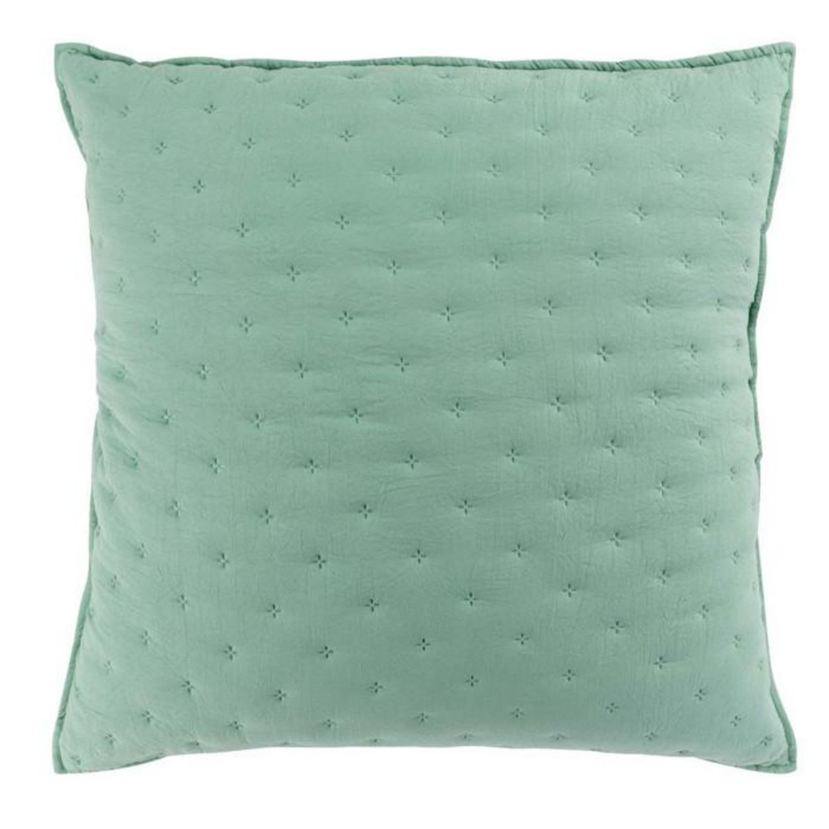 Paris Prix Housse de Coussin  Mellow  60x60cm Menthe & Blanc