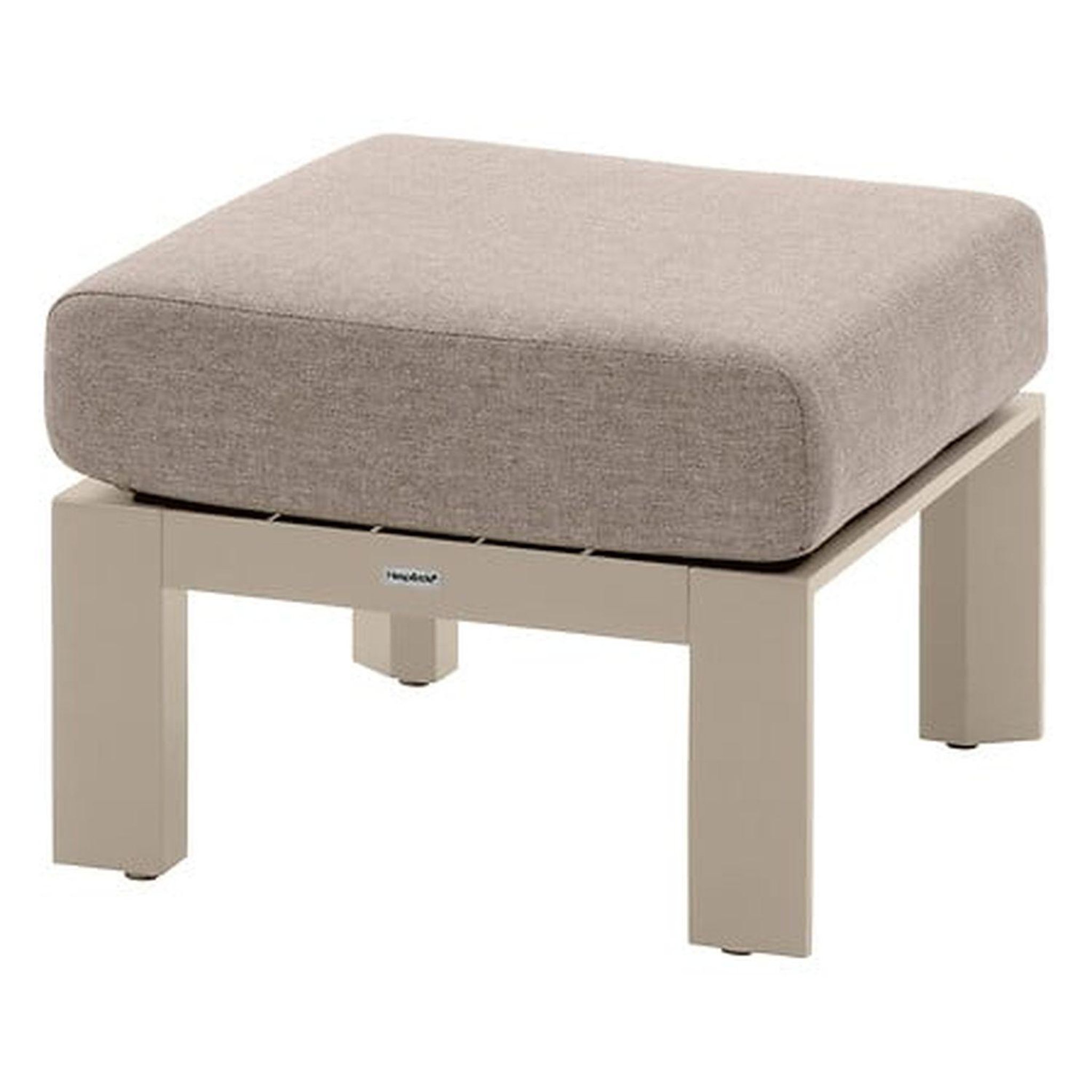 HESPERIDE Pouf de jardin en aluminium EVASION. Coloris disponibles : Gris, Beige