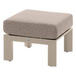 HESPERIDE Pouf de jardin en aluminium EVASION. Coloris disponibles : Beige, Gris