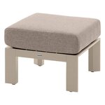 HESPERIDE Pouf de jardin en aluminium EVASION. Coloris disponibles : Gris, Beige
