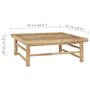 Voir la diapositive 5 : VIDAXL Table de jardin 65x65x30 cm Bambou
