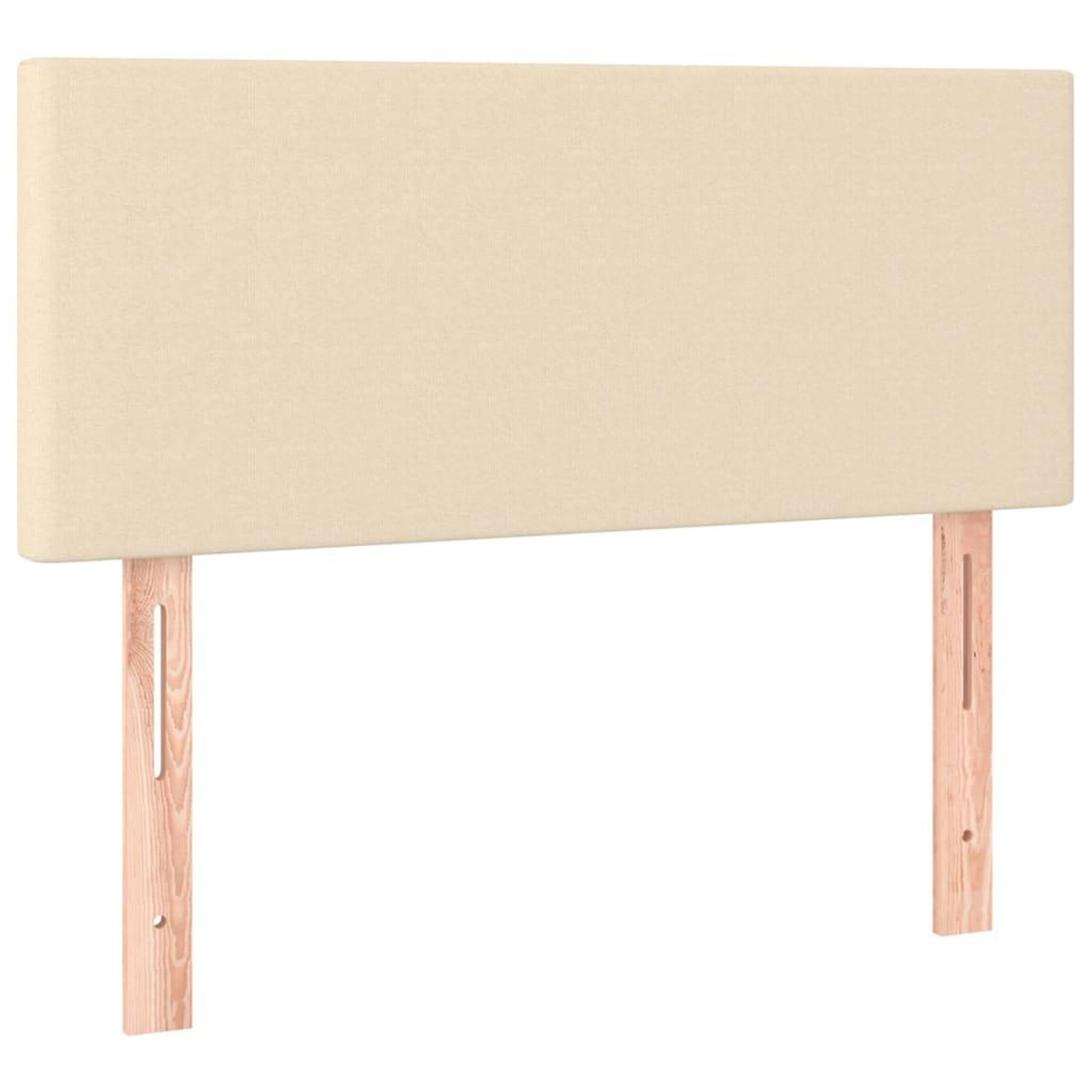 Voir la diapositive 4 : VIDAXL Tete de lit a LED Creme 100x5x78/88 cm Tissu