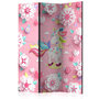 Voir la diapositive 1 : Paris Prix Paravent 3 Volets  Unicorn on Flowerbed  135x172cm