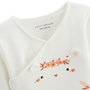 Voir la diapositive 3 : Petit Béguin Ensemble bébé gilet et pantalon en coton nid d'abeille Miss Plume