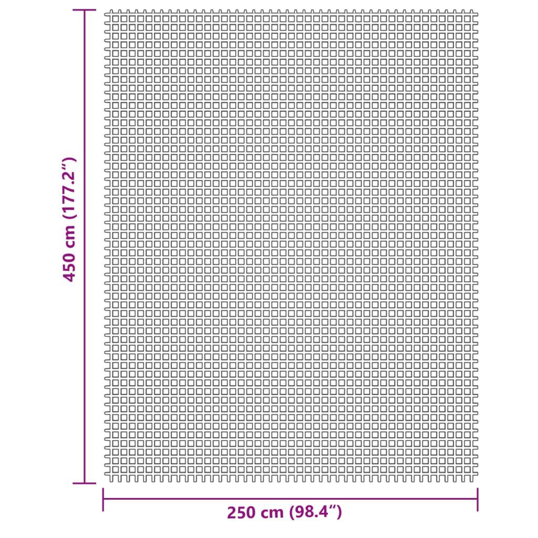 Voir la diapositive 6 : VIDAXL Tapis de tente creme 4,5x2,5 m