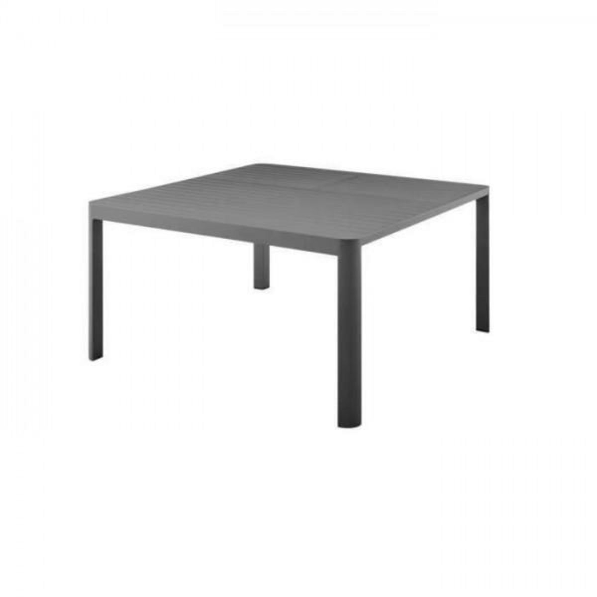 MARKET24 Table de jardin extensible 8 personnes en aluminium - 97/149 x 149 x 149 x 75 cm