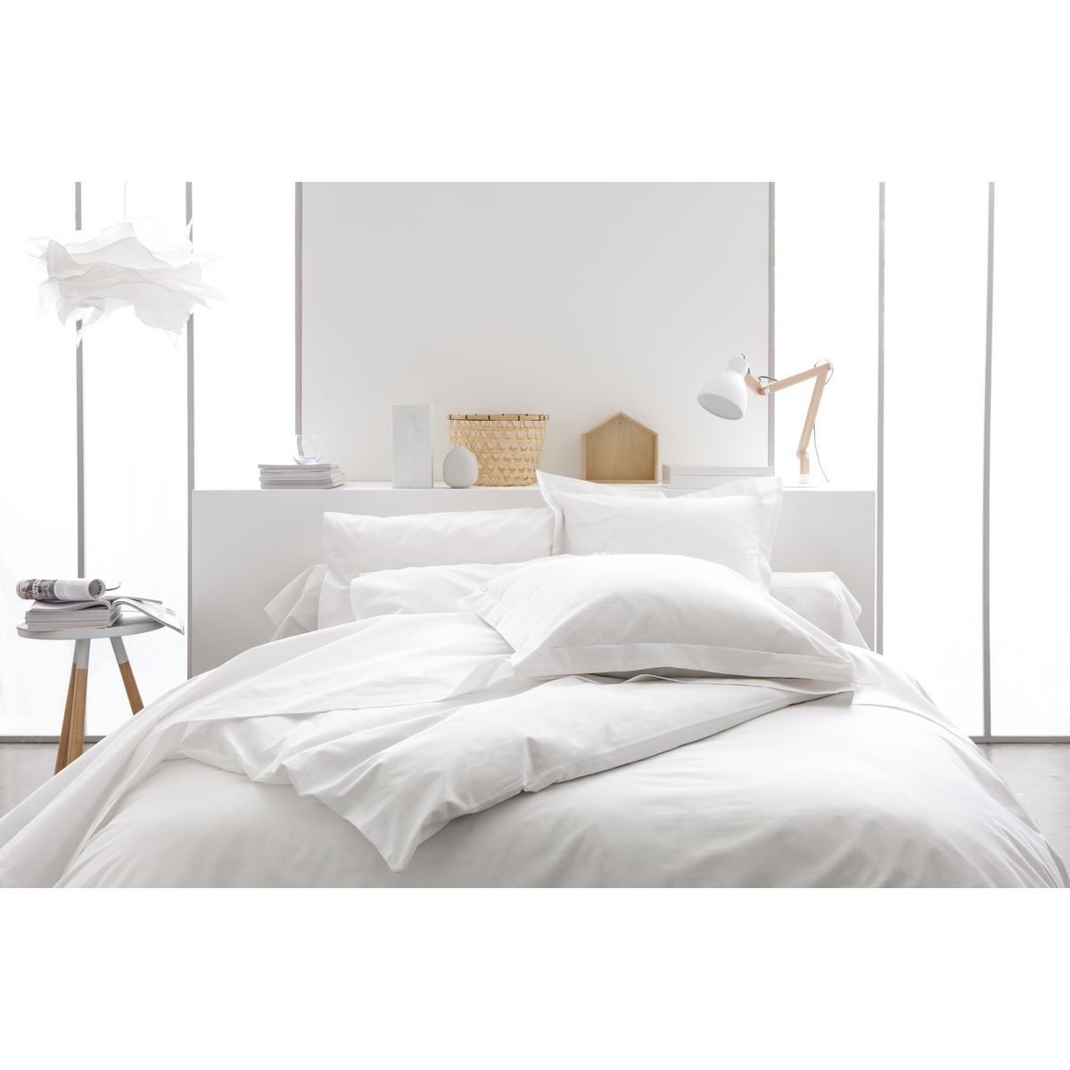 TODAY Housse de couette unie coton 57 fils
