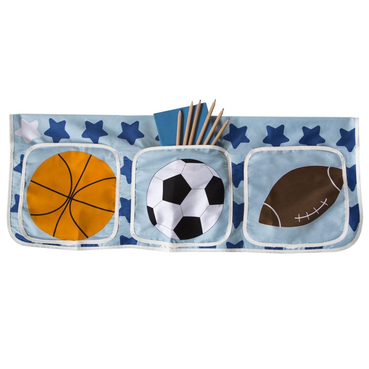 HomeStyle4U Lit 90x200 cm enfant avec tour - football