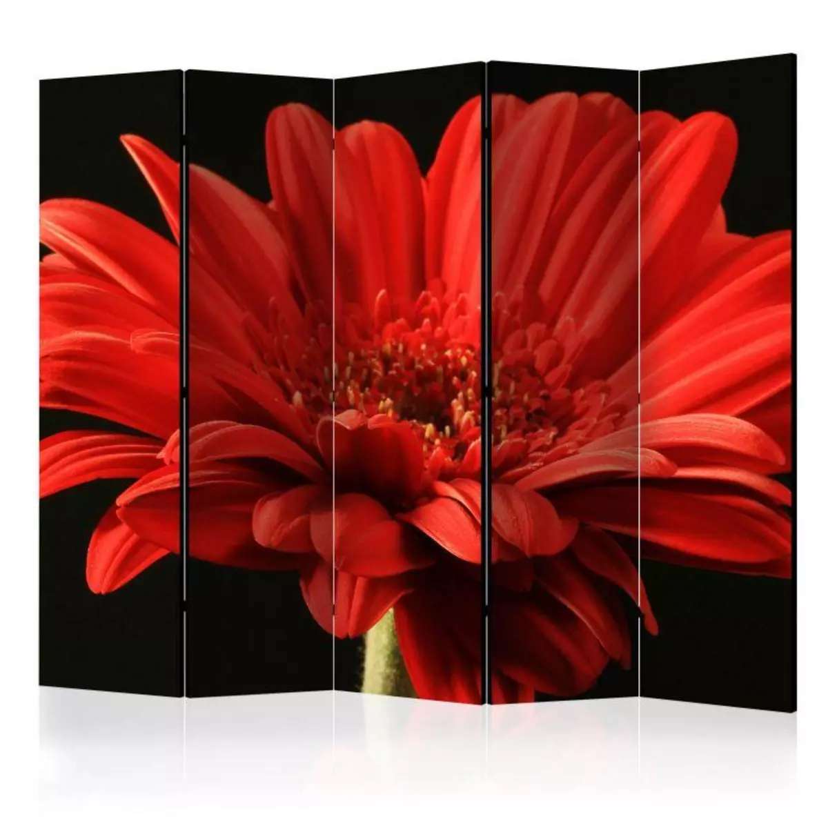 Paris Prix Paravent 5 Volets  Red Gerbera Flower  172x225cm