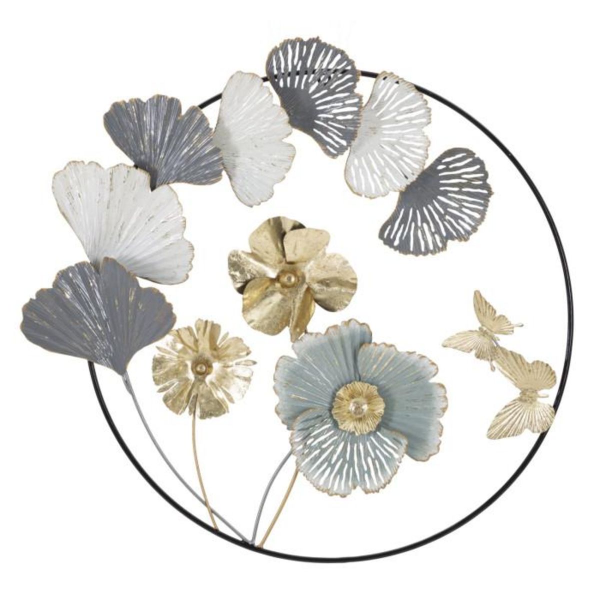 Paris Prix Décoration Murale Ronde en Métal  Campur  78cm Multicolore