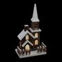 Voir la diapositive 2 : ATMOSPHERA Église Lumineuse Déco  Cloture  40cm Marron