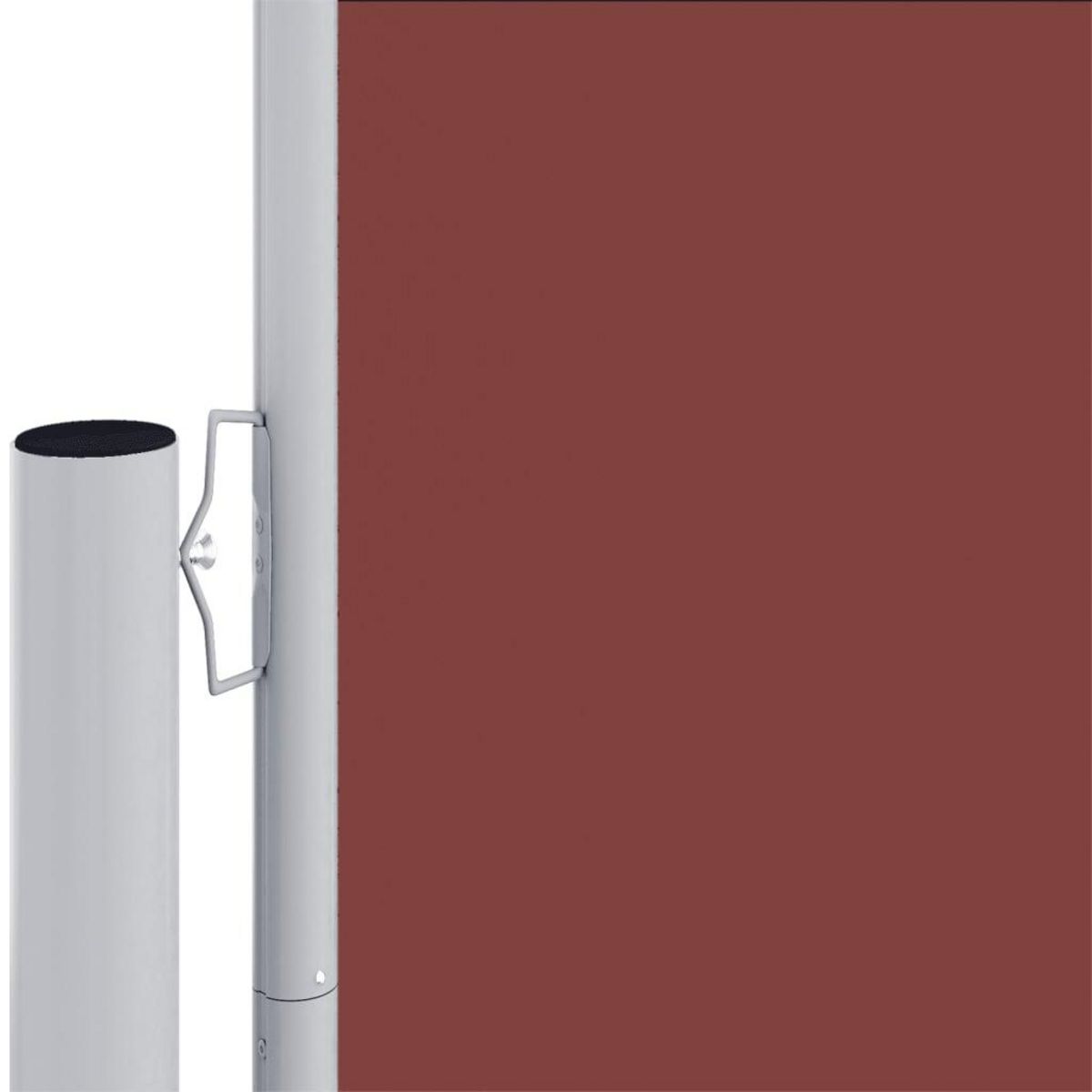 VIDAXL Auvent lateral retractable Marron 180x1200 cm