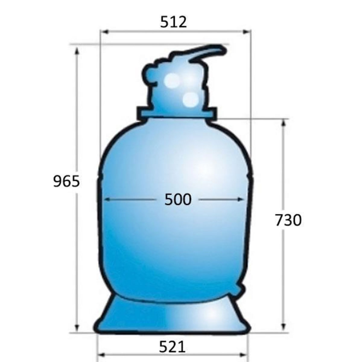 Hayward Filtre à sable 10m3/h - 81103