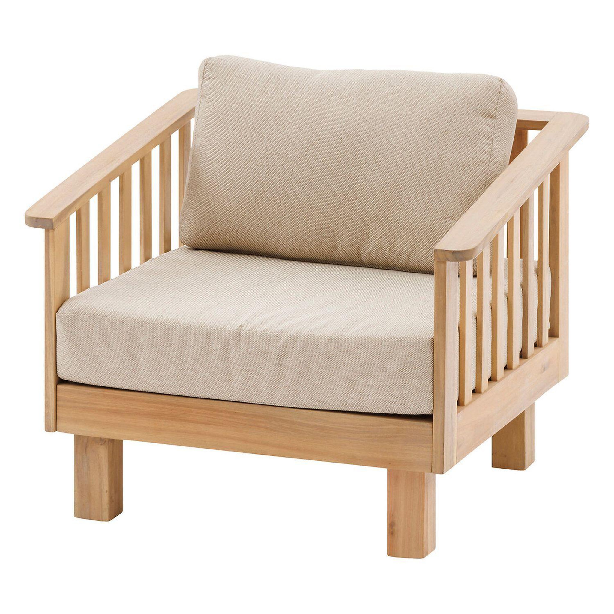 HESPERIDE Fauteuil de salon de jardin en bois xenia - marron
