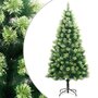 Voir la diapositive 1 : VIDAXL Sapin de Noël artificiel a charnieres avec support 210 cm