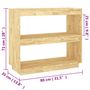 Voir la diapositive 6 : VIDAXL Bibliotheque 80x35x71 cm bois de pin massif