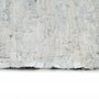 VIDAXL Tapis Chindi Cuir tisse a la main 160 x 230 cm Gris clair