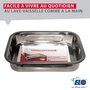 Voir la diapositive 6 : ELO Plat four en inox rectangulaire 27,5 x 20,4 x 6 cm en extérieur Elo Edition Red