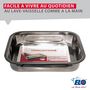 Voir la diapositive 6 : ELO Plat four en inox rectangulaire 27,5 x 20,4 x 6 cm en extérieur Elo Edition Red