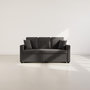 Voir la diapositive 6 : BEST MOBILIER Cyrus - canapé droit 3 places convertible en velours côtelé