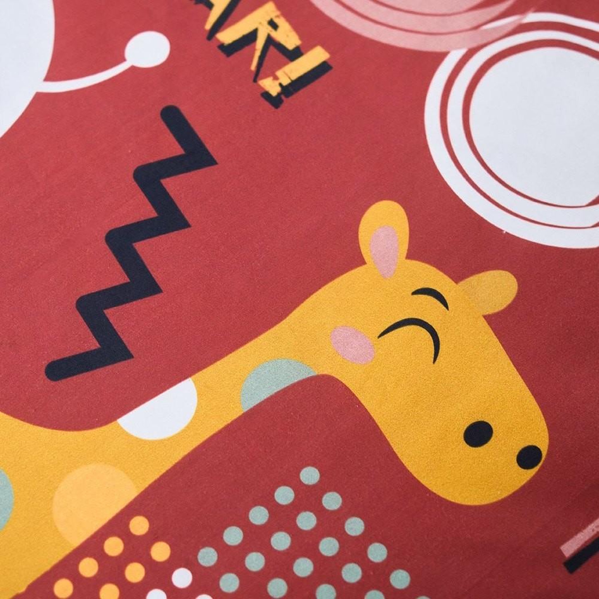 Voir la diapositive 3 : Today Housse de couette 140x200 Kids Happy Savane + 1 taie 100% coton 57 fils