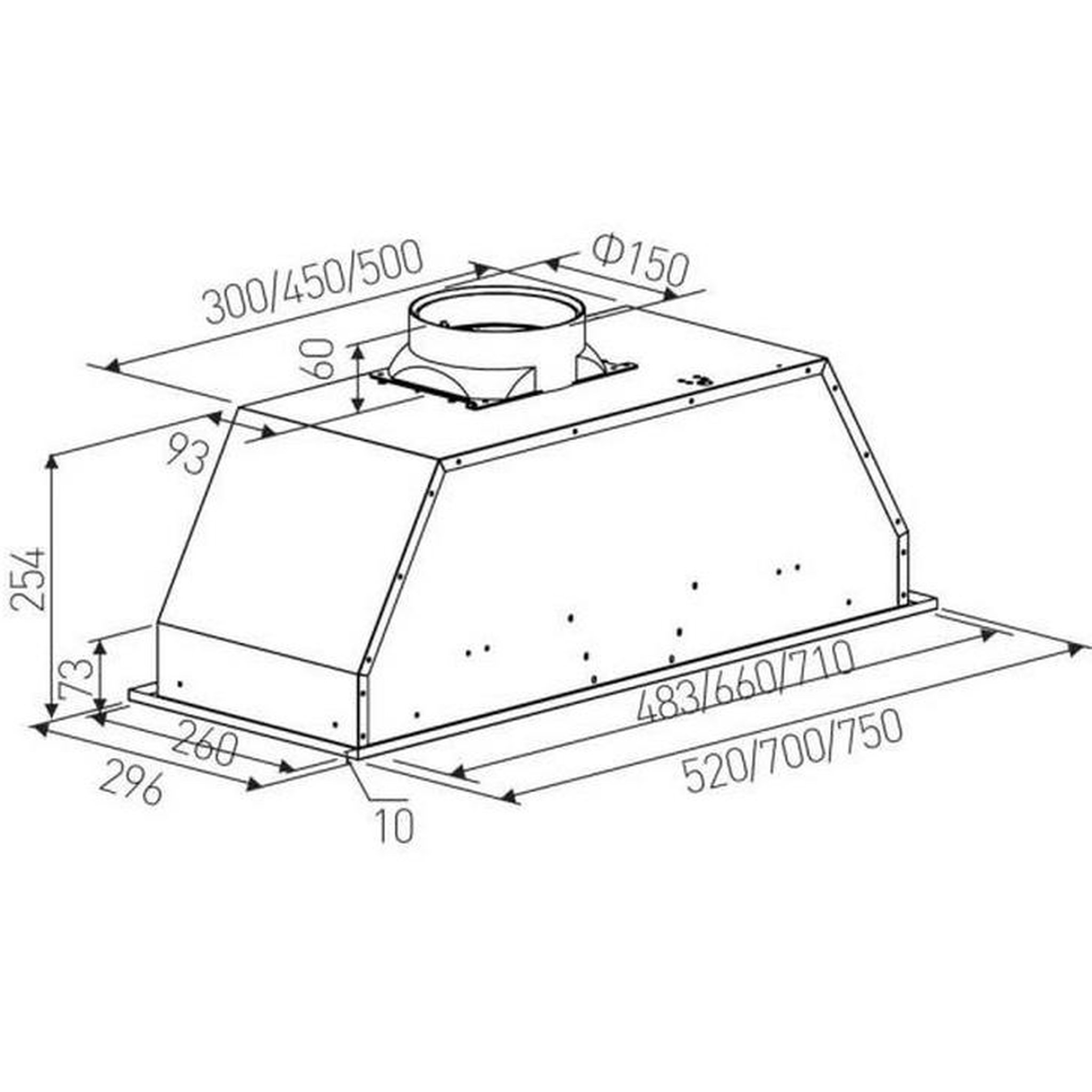 Voir la diapositive 3 : Rosieres Groupe filtrant 52cm 606m3/h inox - rhg580/1in