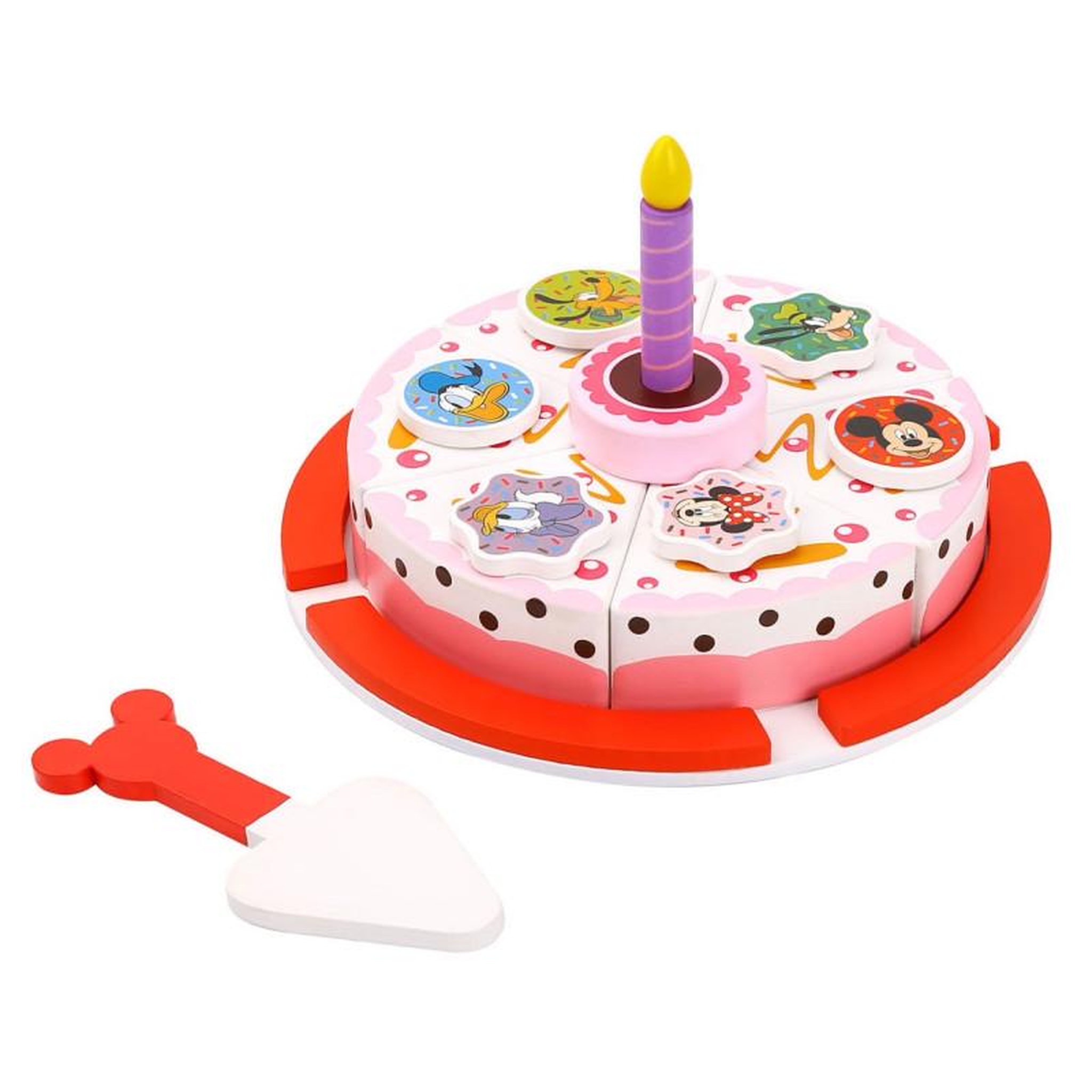Voir la diapositive 2 : DISNEY Disney Wooden Birthday Cake, 8pcs. TY412