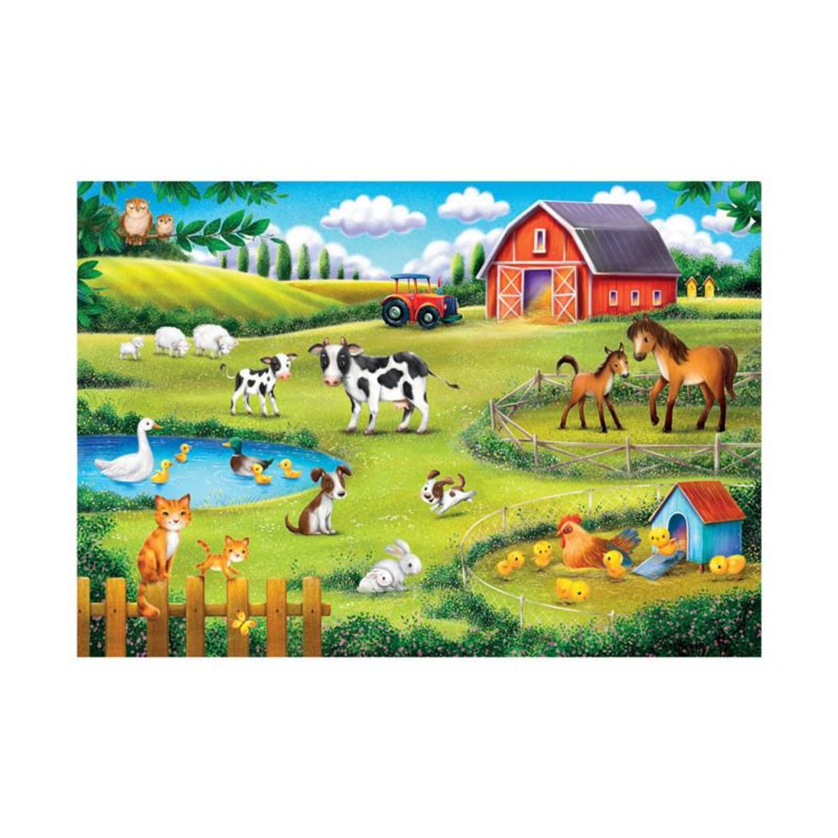 CLEMENTONI Clementoni Jigsaw Puzzle Super Color The Animal Farm, 30 pcs. 20286