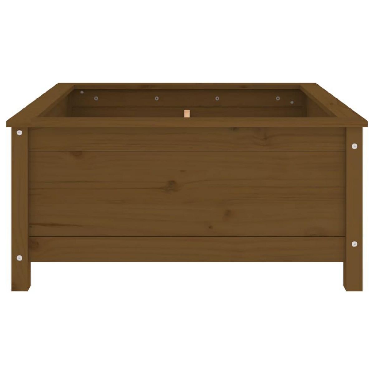 VIDAXL Jardiniere marron miel 82,5x82,5x39 cm bois massif de pin