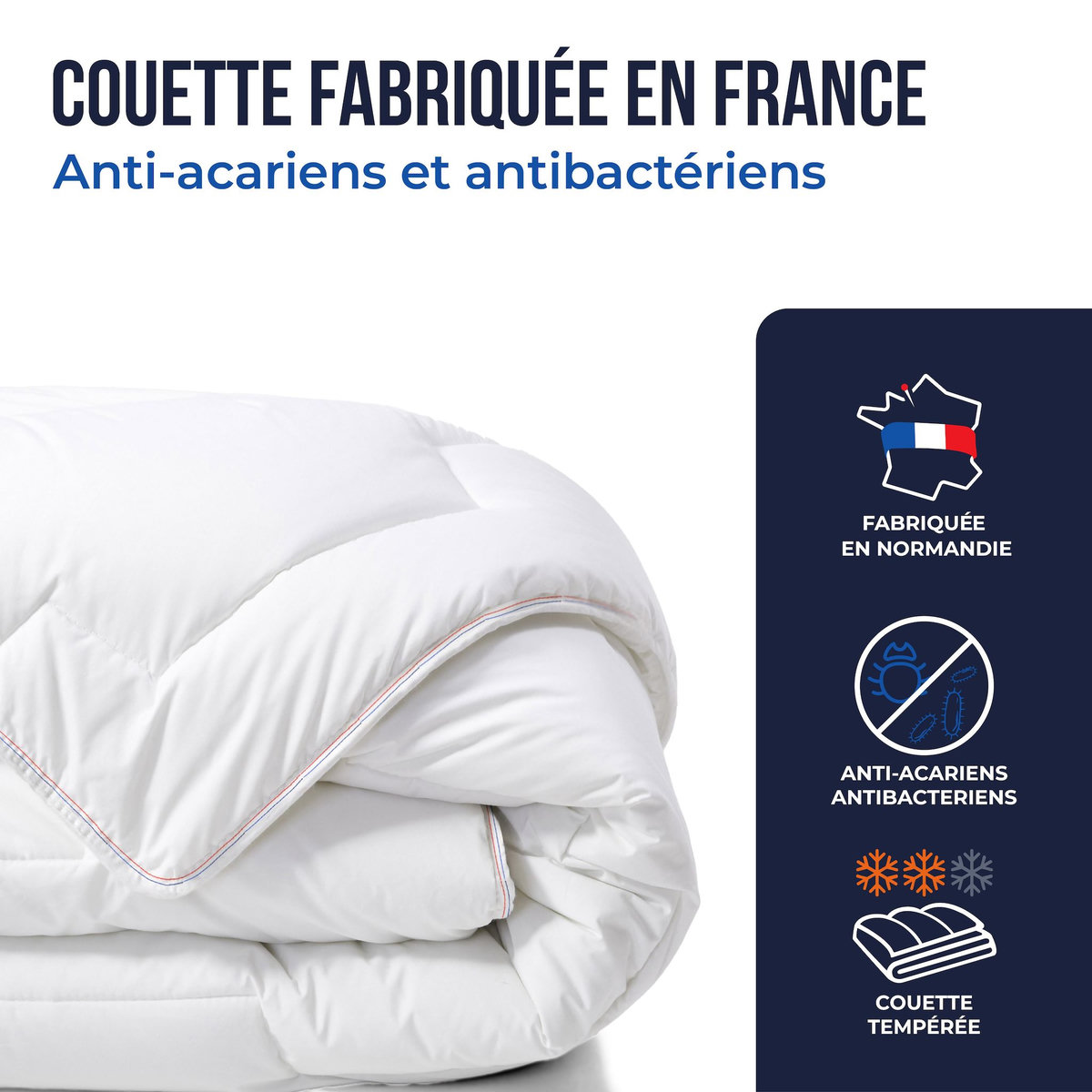 COLAS NORMAND Couette anti-acariens GreenSphère tempérée
