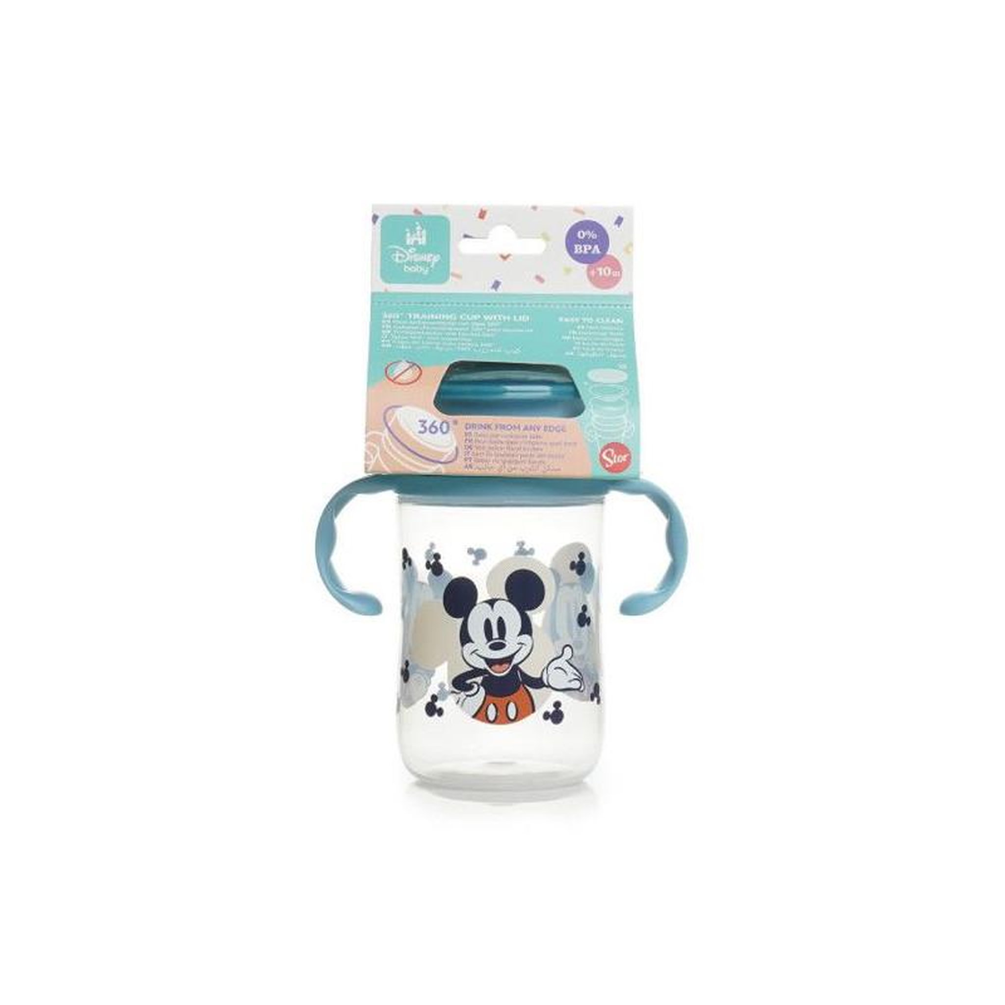 Voir la diapositive 4 : THERMOBABY TASSE D'APPRENTISSAGE 360 DEGRES - 360 training cup with lid MICKEY