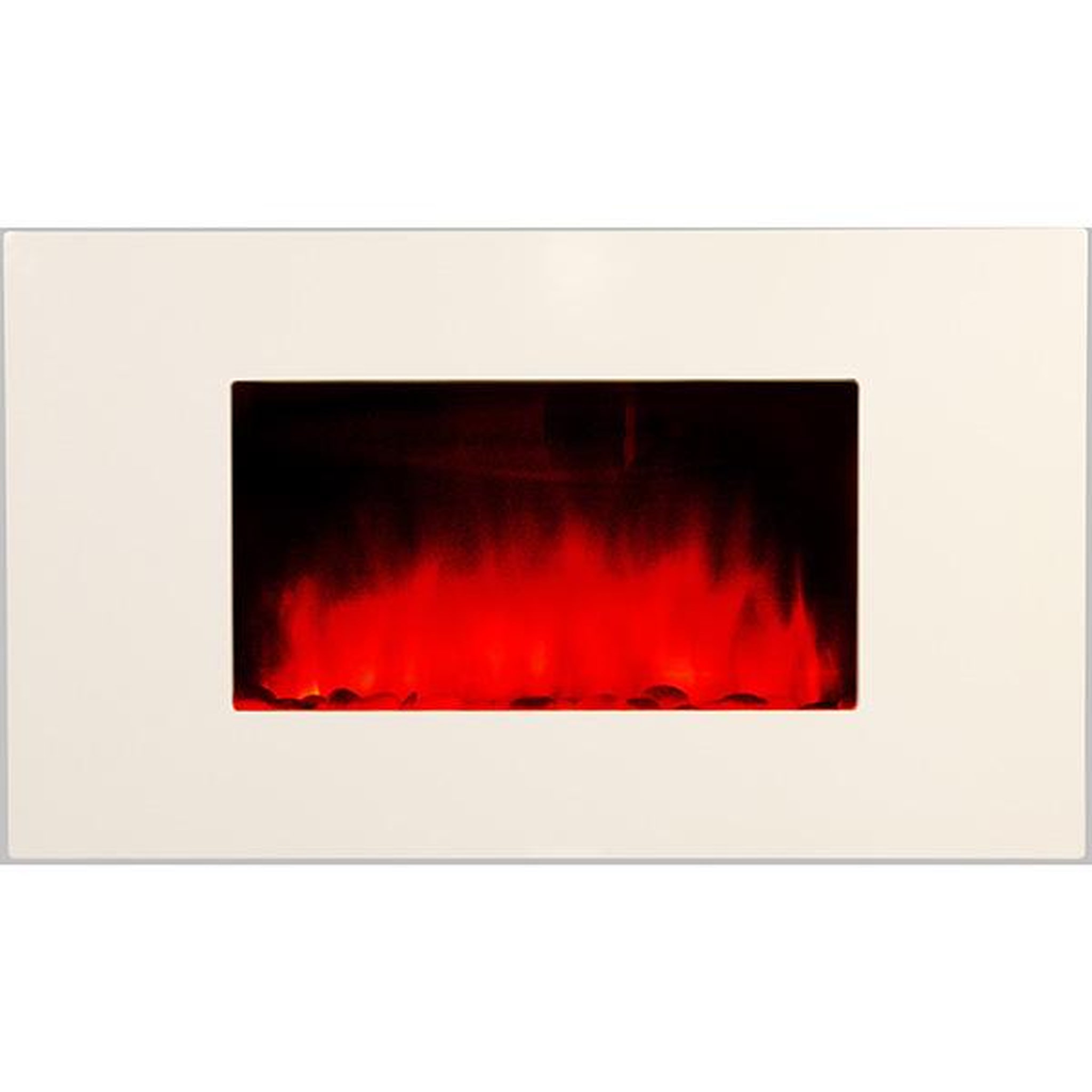 Voir la diapositive 3 : Chemin'arte Cheminée électrique 2000w avec télécommande - WHITE LOFT