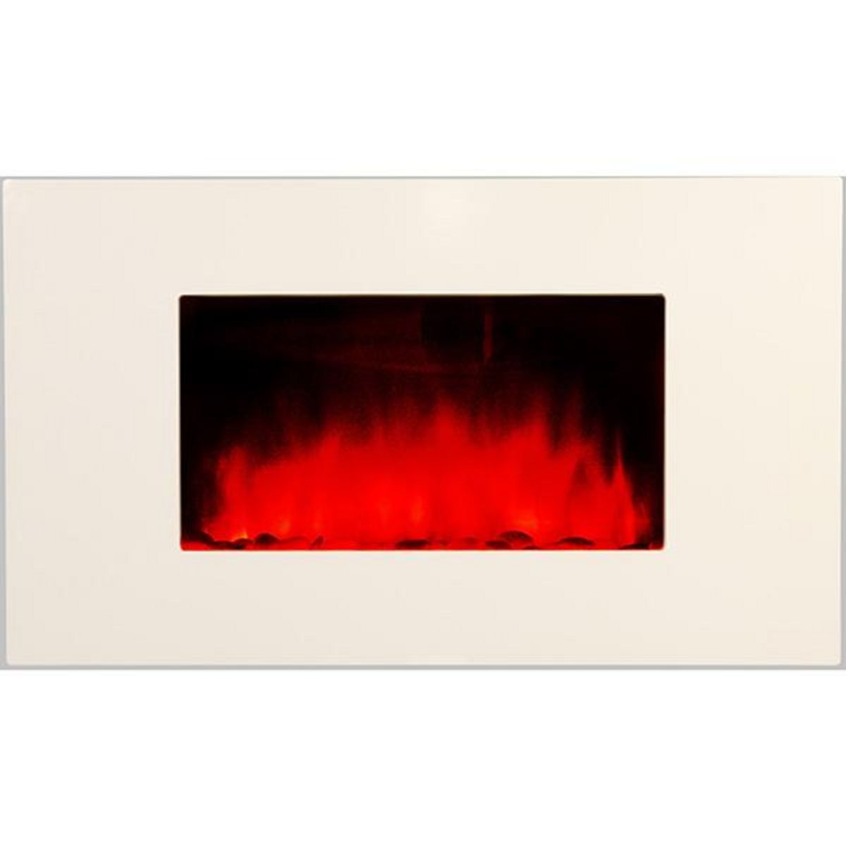 Chemin'arte Cheminée électrique 2000w avec télécommande - white loft