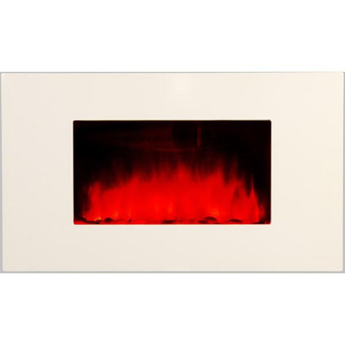 Chemin'arte Cheminée électrique 2000w avec télécommande - white loft