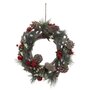 Voir la diapositive 1 : ATMOSPHERA Couronne de Noël Déco  Soir  32cm Vert & Naturel