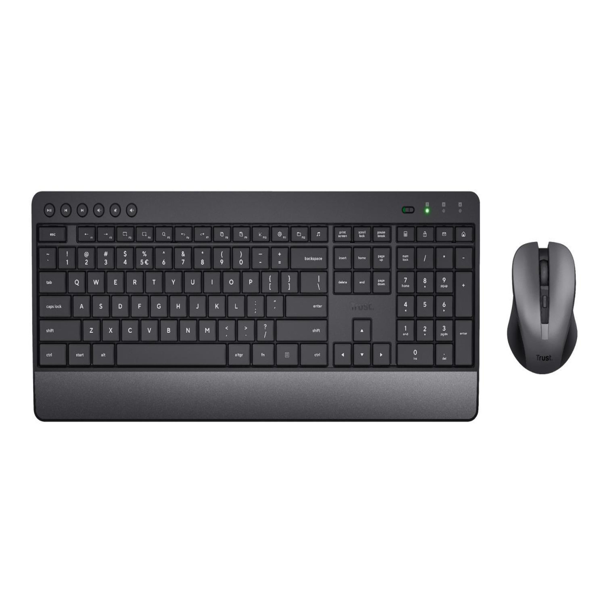 Voir la diapositive 3 : Trust Trust Trezo clavier Souris incluse RF sans fil QWERTY Italien Noir