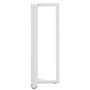 Voir la diapositive 5 : VIDAXL Pieds de table de bar forme de T 2 pcs blanc 50x35x(100-101) cm