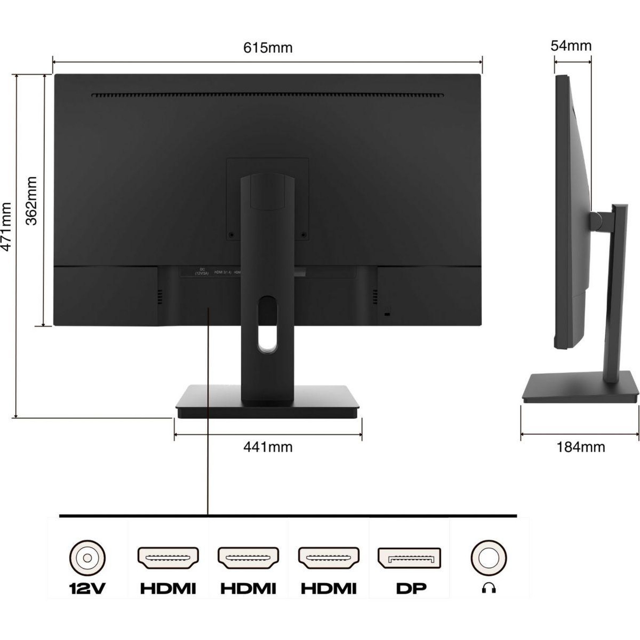 Voir la diapositive 3 : JAPANNEXT Ecran pc 4k jn-ips2707uhdr plat 27  ips e-led 4k uhd hdr10 amd freesync