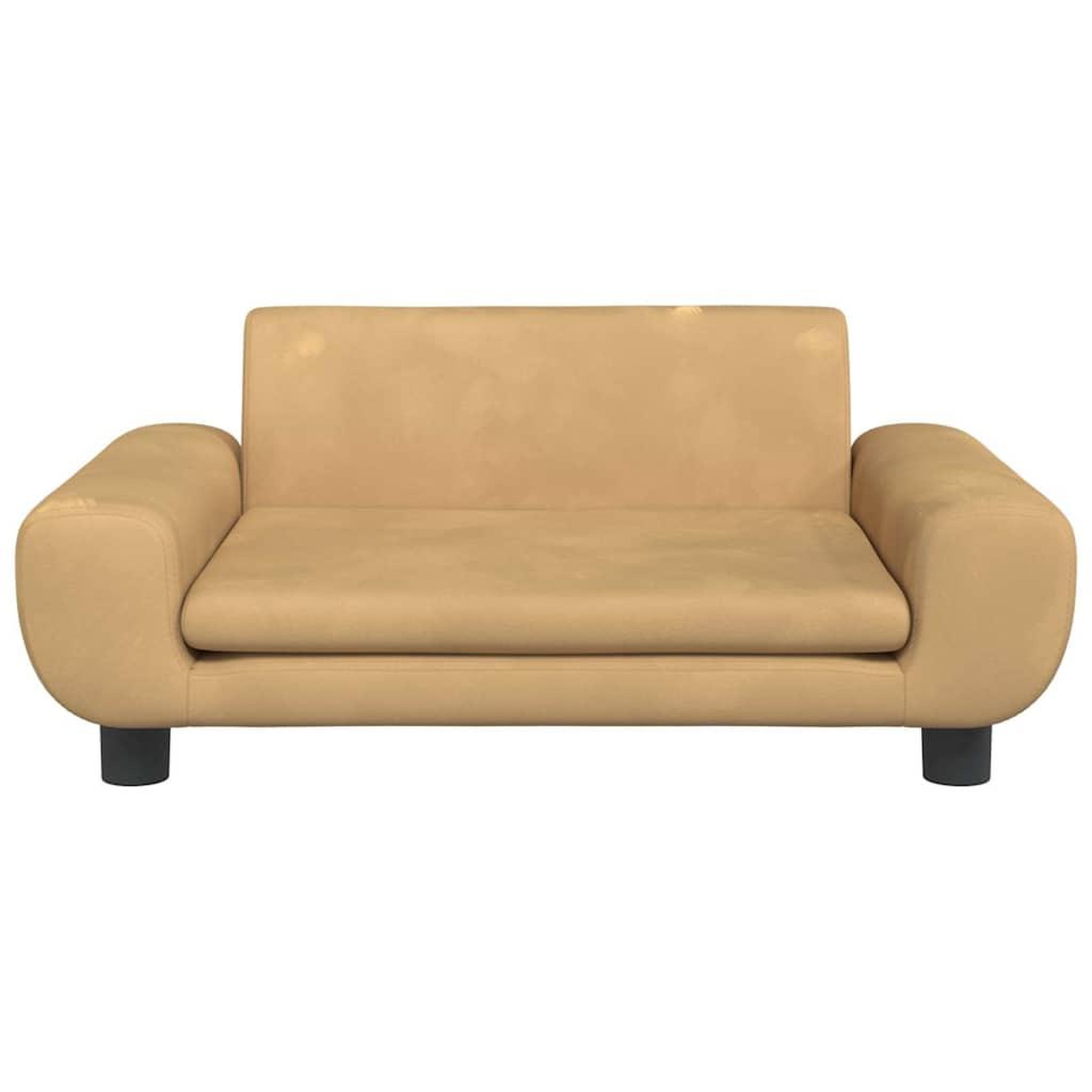 Voir la diapositive 3 : VIDAXL Lit pour chien marron 70x45x33 cm velours