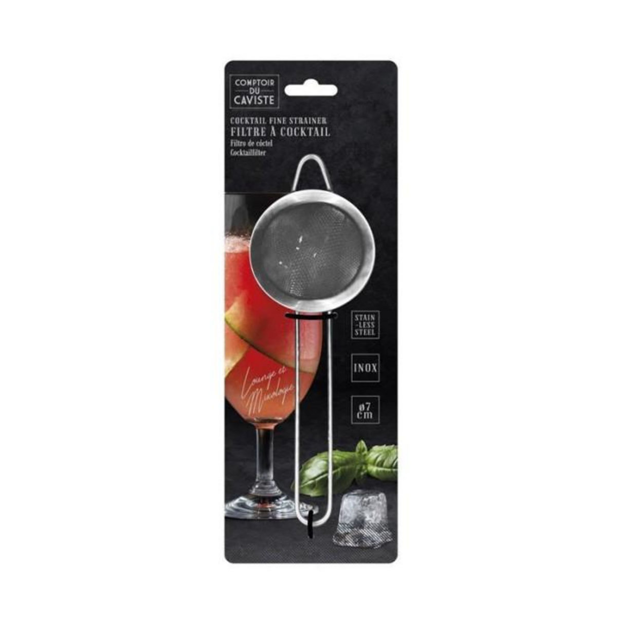 Paris Prix Filtre à Cocktail  Caviste  20cm Argent