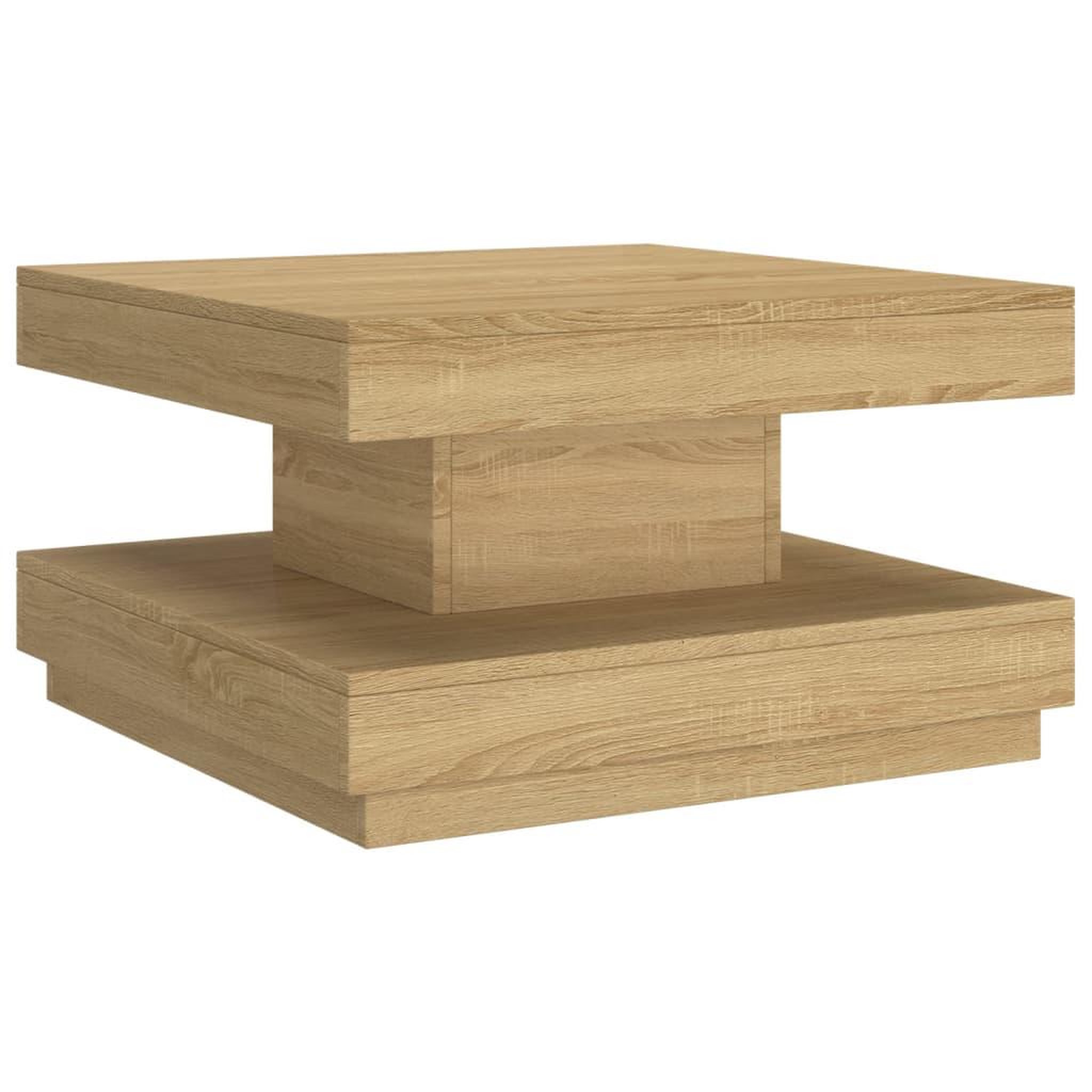 Voir la diapositive 2 : VIDAXL Table basse Marron clair 60x60x35 cm MDF