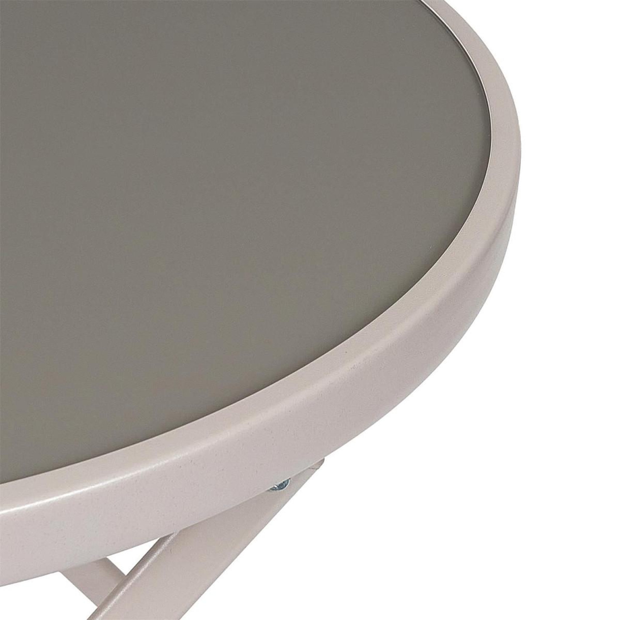 Voir la diapositive 4 : The Home Deco Factory Table de jardin pliable  elba  71cm beige