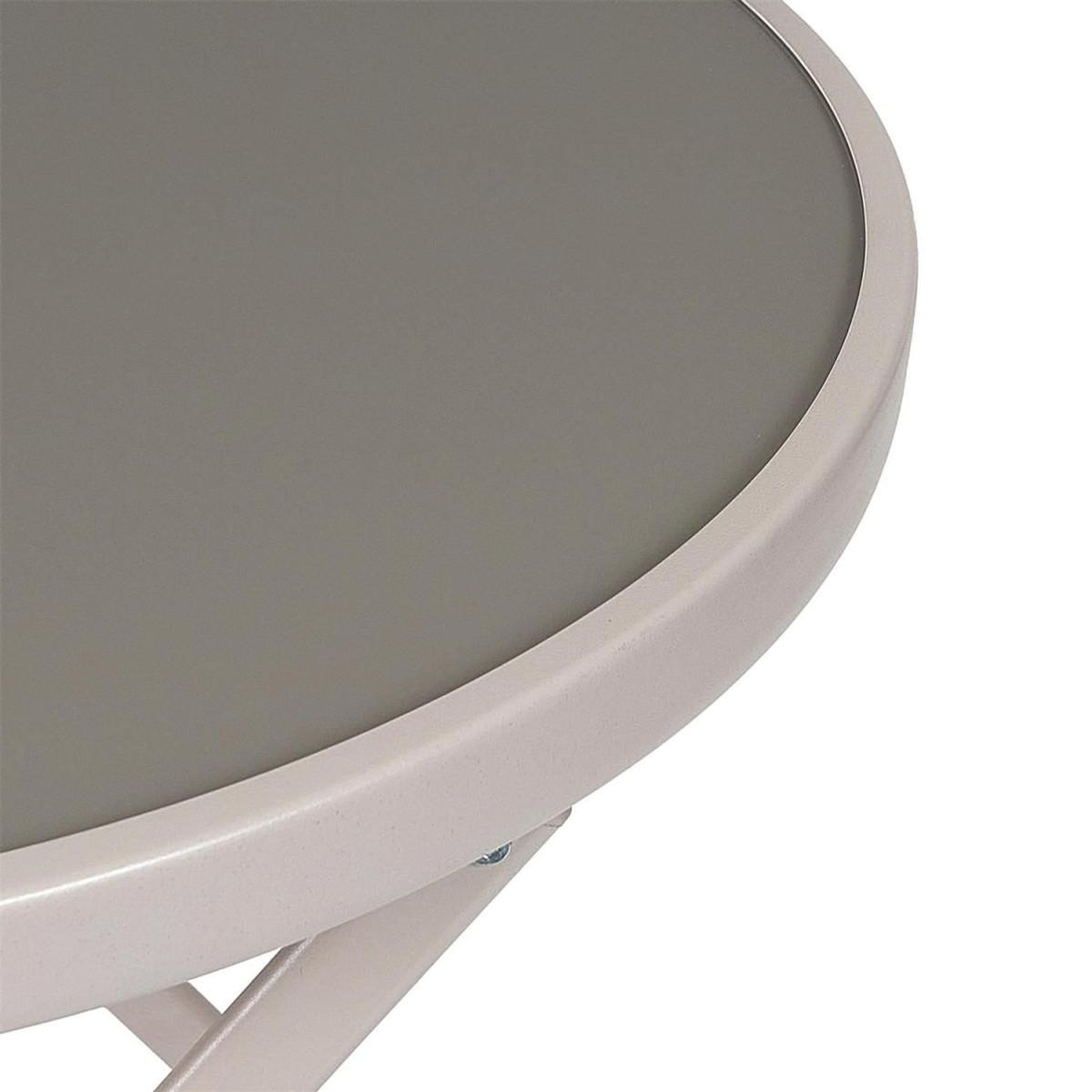 Paris Prix Table de Jardin Pliable  Elba  71cm Beige