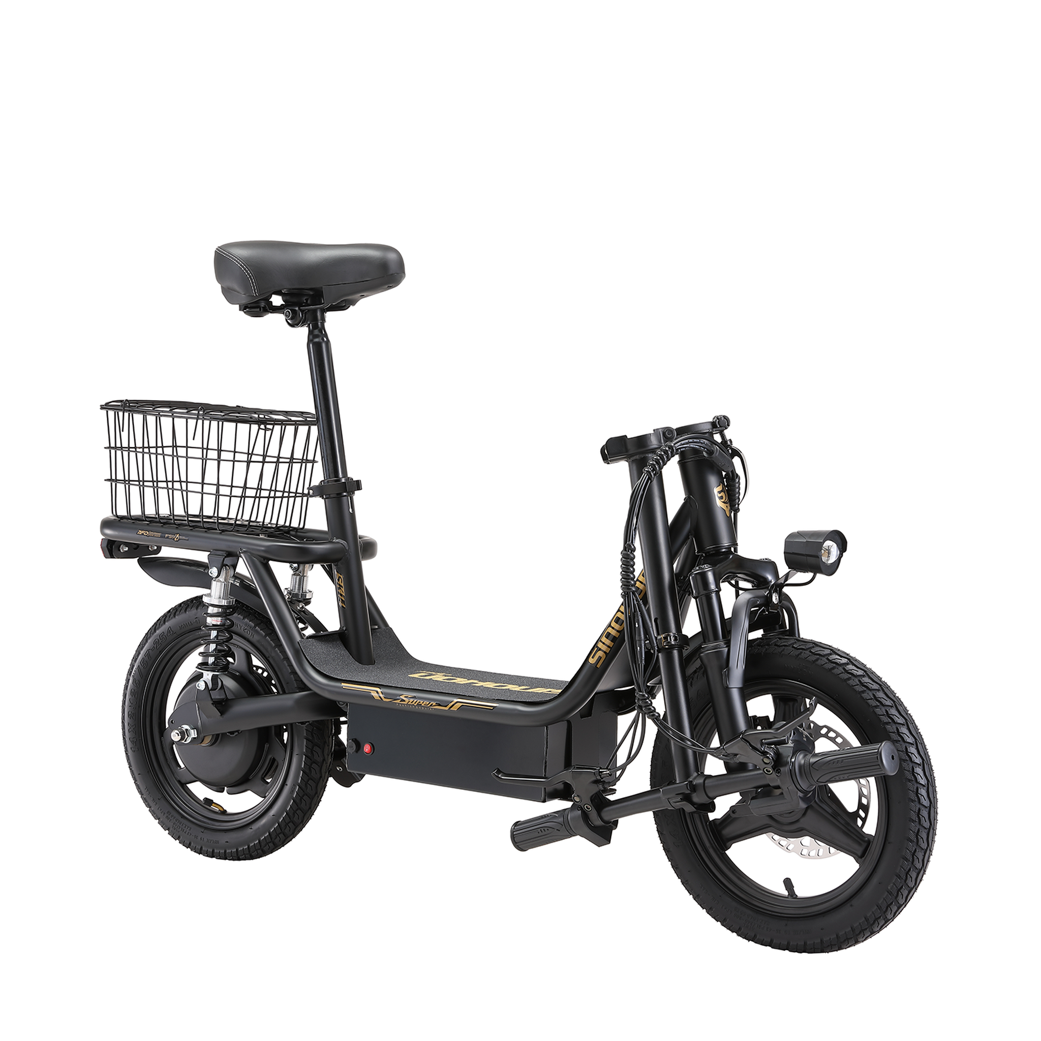 Voir la diapositive 3 : SINOHON Trottinette électrique sinohon sk14, urbain 14 po avec suspension, noir