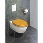 Voir la diapositive 5 : Wenko Abattant WC - Bois - Jaune